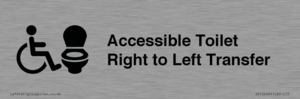 Accessible Toilet with Right to Left Transfer